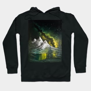 Yellow Green Milky Way Hoodie